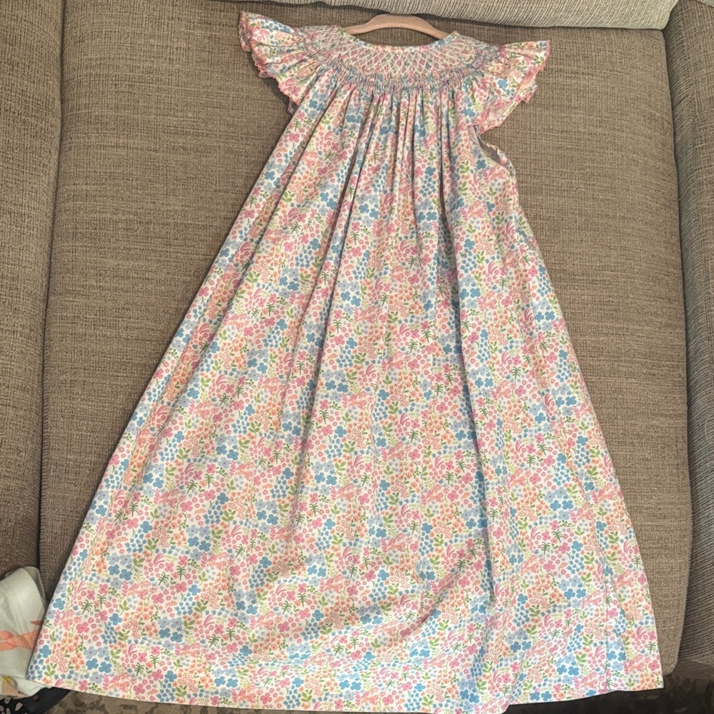 Boutique Colorful Floral Smocked Dress